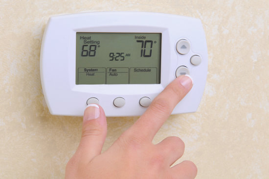 Wall mounted digital thermostat